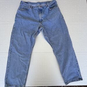 Men's Wrangler Light Wash Cotton 97601SB Denim Jeans Size 40 x 30